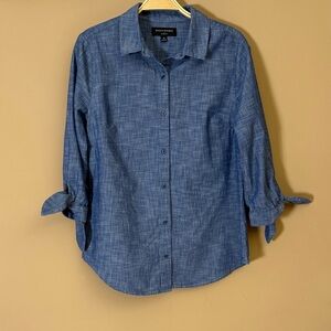 Banana Republic Blue Chambray Button-Down Shirt